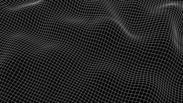 Vector fondo de onda abstracto con puntos y líneas de conexión ilustración de tecnología onda dinámica moderna futurista