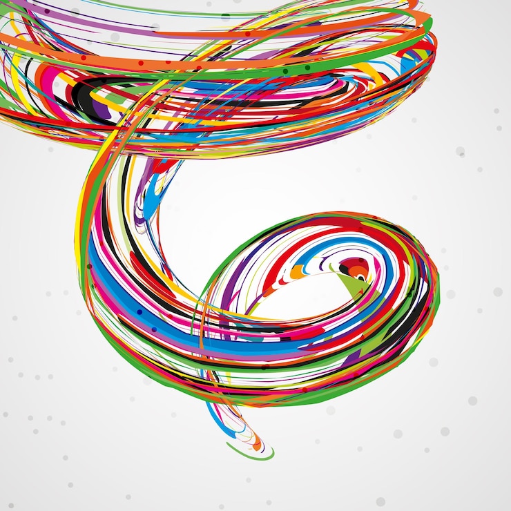 Vector fondo de onda abstracto
