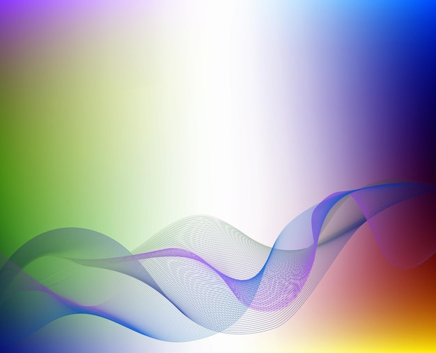 fondo de onda de arco iris abstracto con color púrpura rojo verde ilustración de fondo abstracto