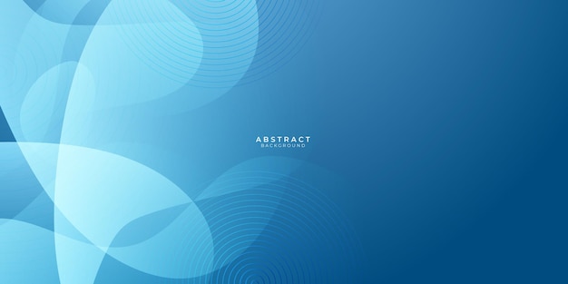 Fondo de onda azul abstracto con concepto corporativo moderno. Fondo de forma geométrica degradado azul y blanco
