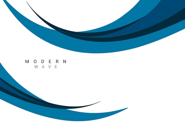 Fondo de onda azul moderno con estilo