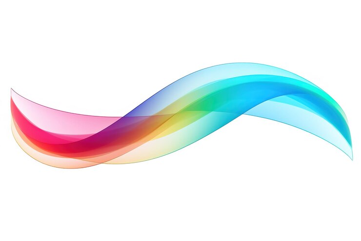 Vector fondo de onda de color abstracto onda del espectro del arco iris