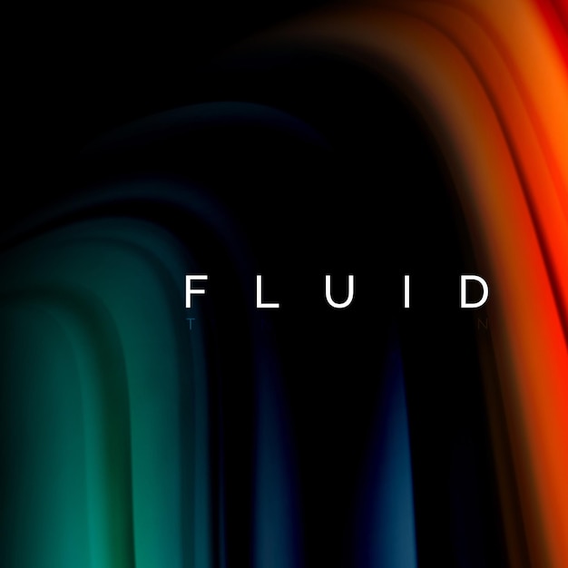 Fondo de onda de color líquido abstracto