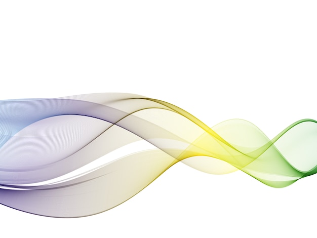 Fondo de onda colorido abstracto Vector de onda de flujo