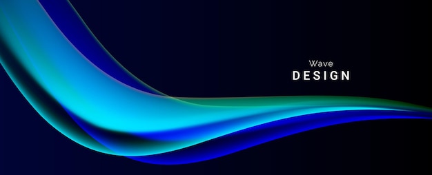 Fondo de onda con estilo decorativo moderno abstracto