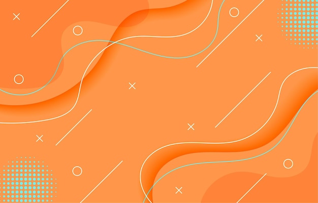 Fondo de onda fluida elegante minimalista moderno abstracto con elementos de memphis