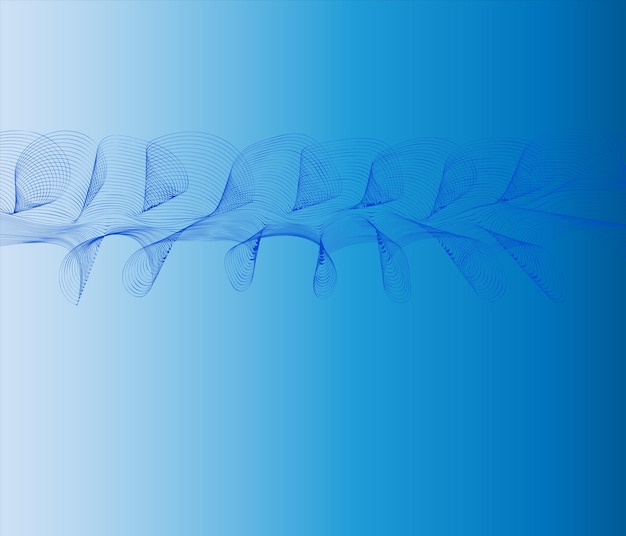 Fondo de onda de fondo de arte de línea estilizada