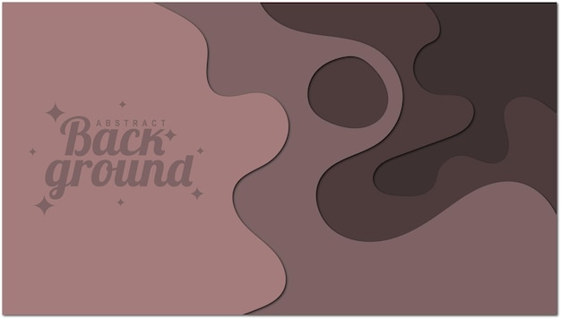 Fondo de onda de forma cortada en papel abstracto
