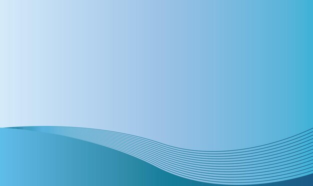 Fondo de onda de gradiente azul Ilustración vectorial