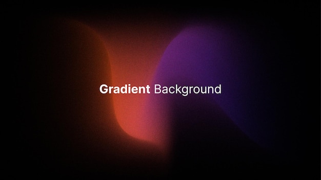 Fondo de onda de gradiente de color granulado oscuro