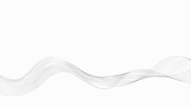 fondo de onda de línea abstracta mínima