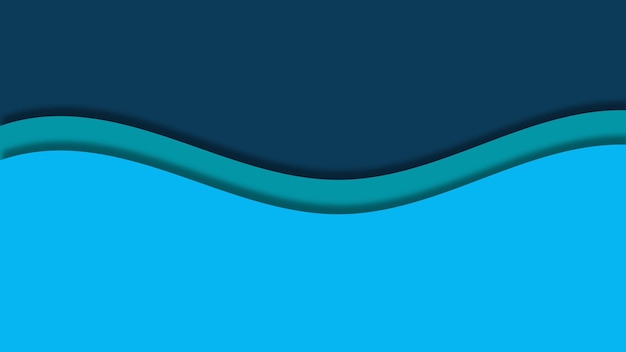 Vector fondo de onda de línea azul abstact