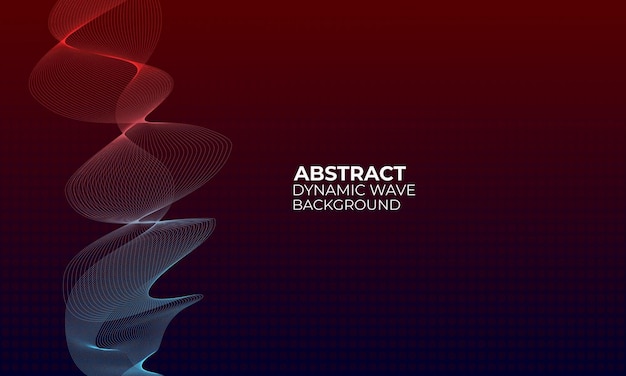 Fondo de onda de línea geométrica abstracta