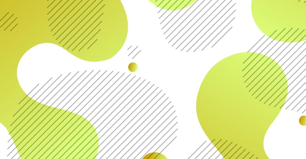 Fondo de onda líquida abstracta con fondo de color de gradiente amarillo y blanco