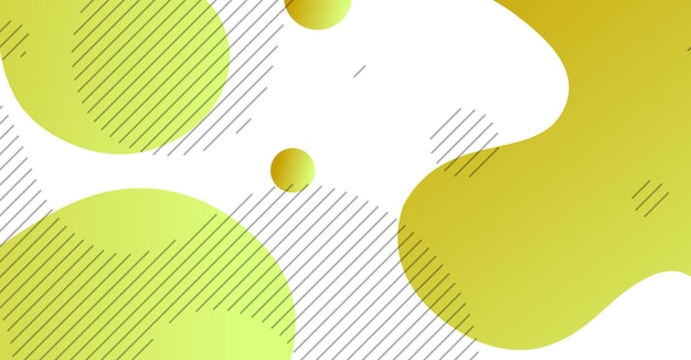 Fondo de onda líquida abstracta con fondo de color de gradiente amarillo y blanco