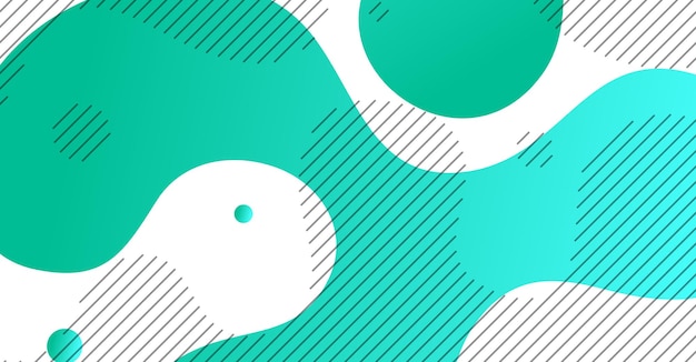 Fondo de onda líquida abstracta con fondo de color de gradiente verde y blanco