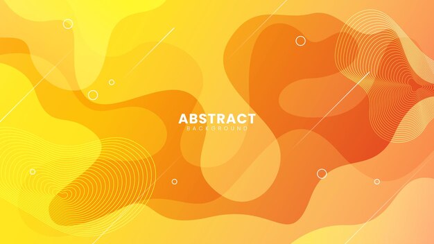 Fondo de onda minimalista abstracto Diseño de fondo amarillo moderno Composición de formas líquidas Apto para diseño de presentación sitio web banners fondos de pantalla folleto carteles