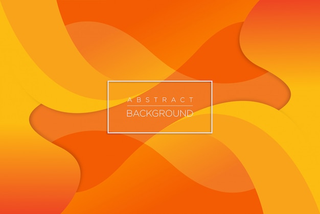Fondo de onda naranja dinámico abstracto