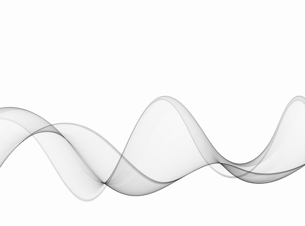Fondo de onda ondulada gris suave abstracto Flujo de curva de movimiento de líneas onduladas