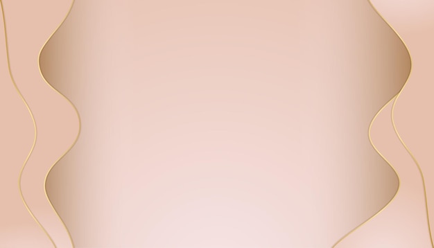 Fondo de onda de oro simple
