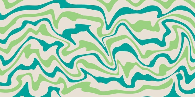 Fondo de onda psicodélica en el estilo pop art retro