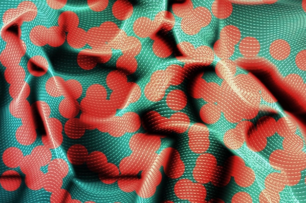 Fondo de onda punteada de tecnología colorida abstracta con líneas coloridas y textura de papel tapiz