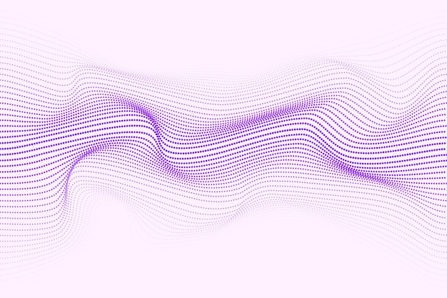 Fondo de onda de puntos dinámicos