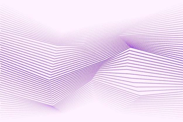 Fondo de onda de puntos dinámicos