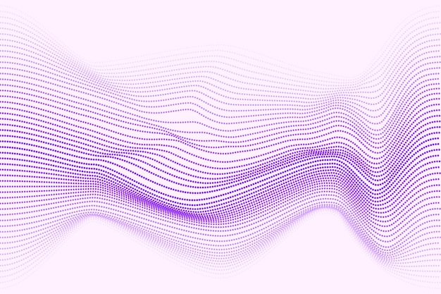 Fondo de onda de puntos dinámicos
