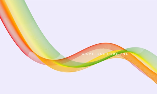 Fondo de onda que fluye colorido abstracto Plantilla de diseño suave de movimiento moderno
