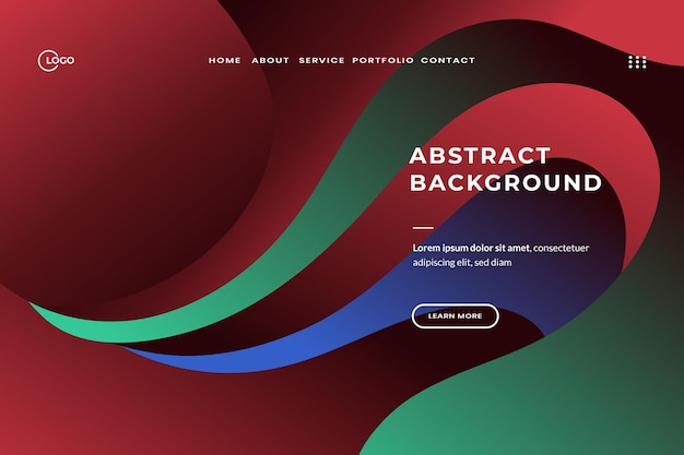 fondo de onda roja abstracta para su sitio web, blog o redes sociales Este diseño llamativo