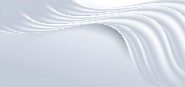 Fondo de onda de seda blanca y abstracta