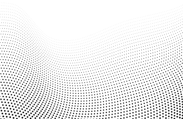 Fondo de onda de semitono abstracto Curvas patrón de líneas onduladas inclinadas