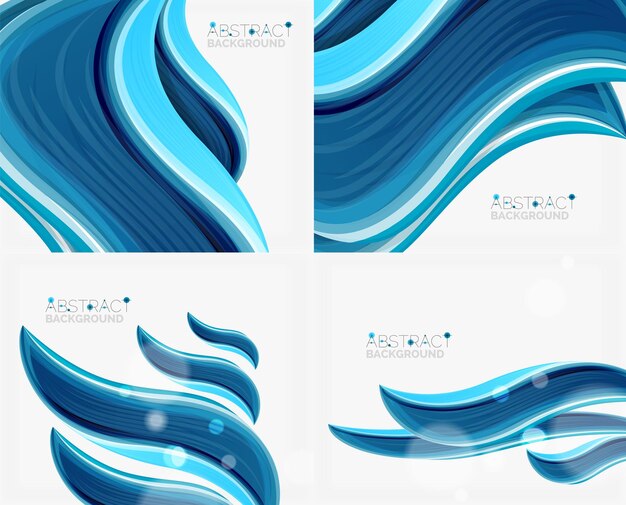 Fondo de onda sólida realista abstracta