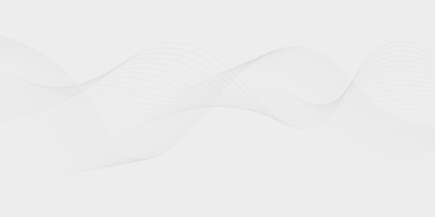 Fondo de onda suave contemporáneo en escala de gris para decoración y diseño moderno