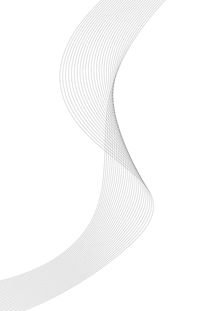Fondo de onda vectorial abstracto Ilustración vectorial de líneas onduladas
