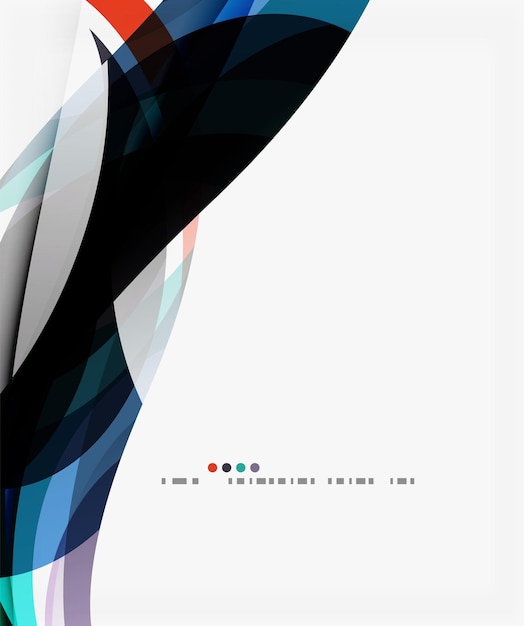 Fondo de onda vectorial elegante Fondo de plantilla para opciones de diagrama de diseño de flujo de trabajo número o diseño web