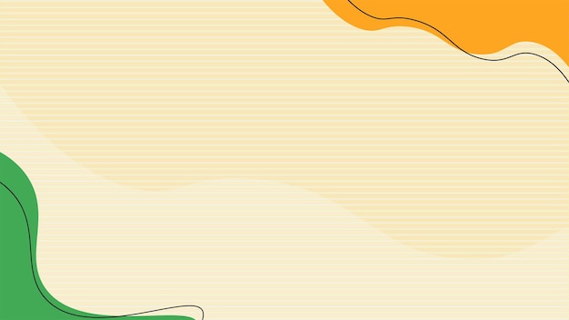 fondo de onda vectorial naranja y verde