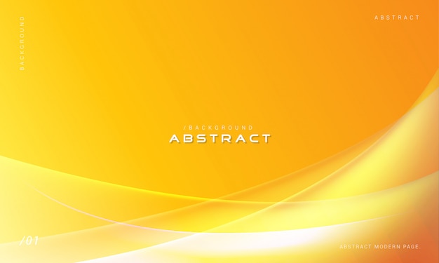 Fondo de ondas 3D abstracto naranja