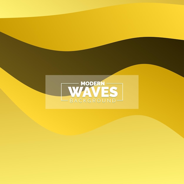 Fondo de ondas abstractas Composición de formas dinámicas Ilustración vectorial