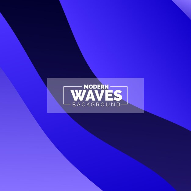 Fondo de ondas abstractas Composición de formas dinámicas Ilustración vectorial