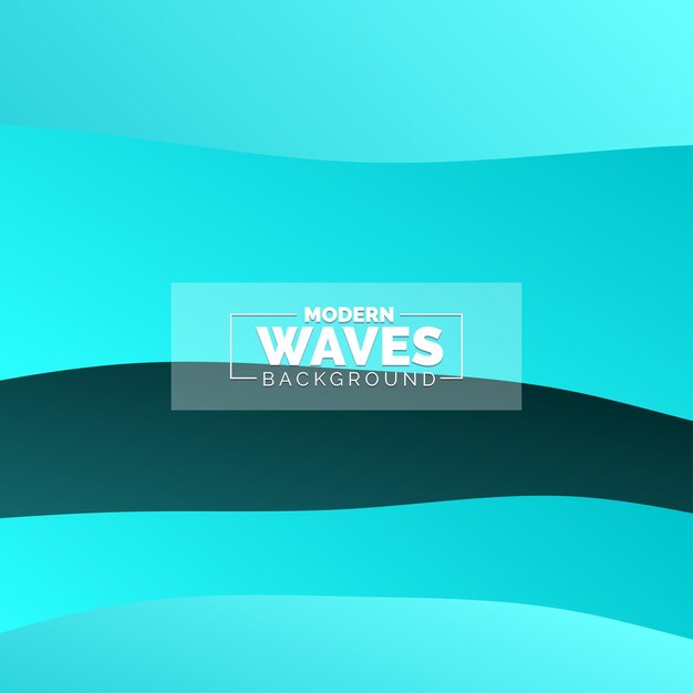 Fondo de ondas abstractas Composición de formas dinámicas Ilustración vectorial