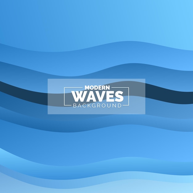 Fondo de ondas abstractas Composición de formas dinámicas Ilustración vectorial