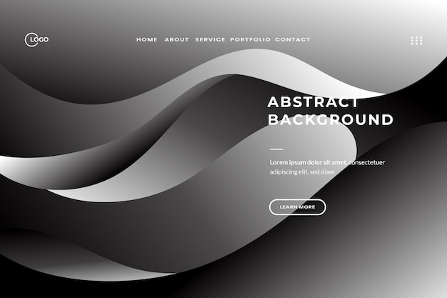 El fondo de ondas abstractas dinámicas es perfecto para las llamativas campañas publicitarias en la web