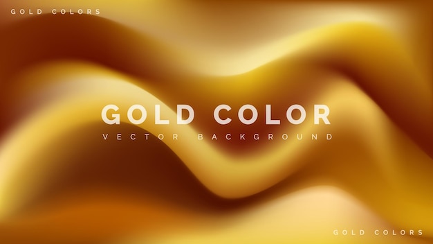 Fondo de ondas de aluminio de oro metálico de primera calidad