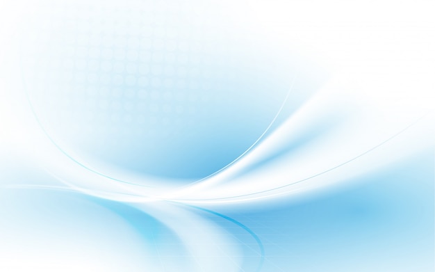 Fondo de ondas azules y blancas abstractas