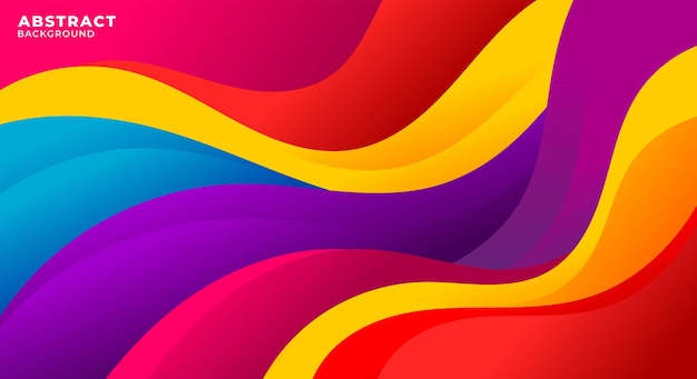 Fondo de ondas de colores abstractos