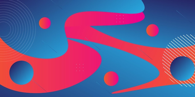 Fondo de ondas coloridas abstractas con colores naranja y azul suaves en el fondo Vector Eps10