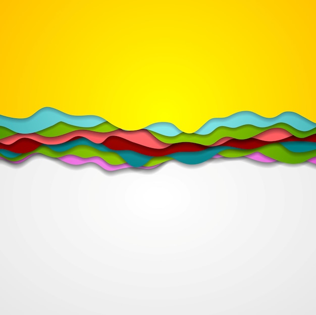 Fondo de ondas de degradado corporativo abstracto. Diseño vectorial