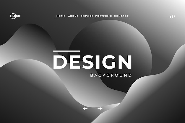 El fondo de ondas dinámicas negras abstractas es perfecto para las llamativas campañas publicitarias en la web